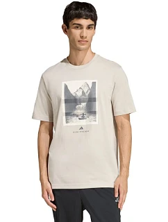 Pánské tričko adidas Outdoor Kayaking Graphic T-shirt beige KB2541 pánské