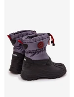 Dětské sněhule na zip Big Star SS374031 Šedo-černé