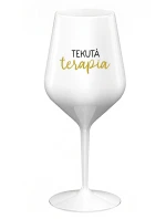 TEKUTÁ TERAPIA - biely nerozbitný pohár na víno 470 ml TEKUTÁ TERAPIA - biely nerozbitný pohár na víno 470 ml
