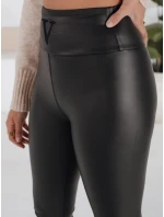 VALENTIS dámské voskované kalhoty černé FashionStreet UY1558
