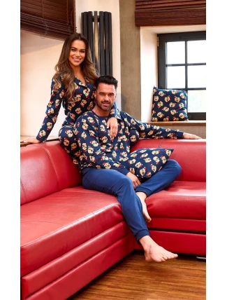 Cornette pyžamo 457/293 Teddy 6 l/r Christmas 3XL-5XL pánské