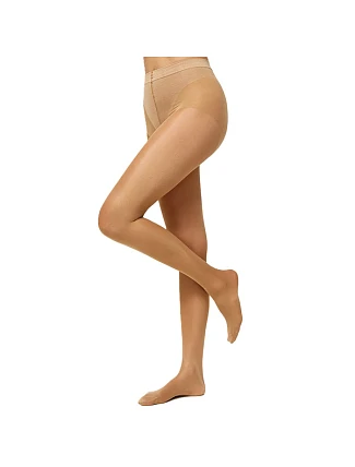 Zeštíhlující punčochové kalhoty NUR DIE FIGURA 25 DEN - NUR DIE - amber