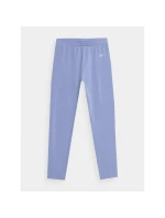 Dívčí elastické bavlněné legíny 4F Junior