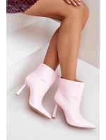 Lakované Boty Na Špičce Růžové Seliri
