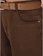 Dámské džíny mom fit hnědé FashionStreet UY2844