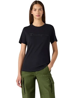 Koszulka damska Champion Short Sleeve czarna 119125 KK001