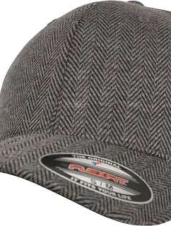 Flexfit 6277M/6277HM/6277PS 6 panelová Flexfit kšiltovka 55.277M black/heather grey