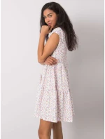 Šaty D50051Z30268 bílá růžová