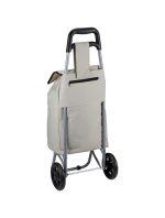 VOZÍK NA KOLEČKÁCH NA NÁKUPNÍ TAŠKY S RÁMEM 25L ŠEDÝ VOZÍK NA KOLEČKÁCH NA NÁKUPNÍ TAŠKY S RÁMEM 25L ŠEDÝ