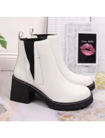 Zateplené boty Artiker W HBH42 s podpatkem na jehlovém podpatku