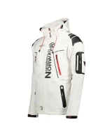 Geographical Norway pánská rychleschnoucí sportovní bunda s kapucí Techno MEN 056 BS3 white (WU1060H/GN) pánské