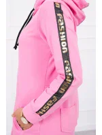 Mikina se zipem na zádech světle růžová Mikina se zipem na zádech světle růžová