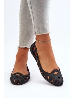 Dámské gumové baleríny černé Salam