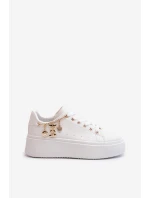 Dámské tenisky s ozdobou Bílé Celedria Dámské tenisky s ozdobou Bílé Celedria