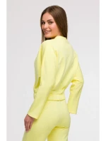 B292 Zavinovací mikina - citronová B292 Zavinovací mikina - citronová