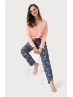 Pyžamo Luna 614 délka/r M-2XL Z24/25 dámské Pyžamo Luna 614 délka/r M-2XL Z24/25 dámské