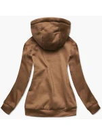 Dámská tepláková mikina v barvě toffi (W02-157)