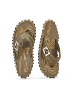 Pánské žabky Gumbies ISLANDER FLIP-FLOP PALM LEAF KHAKI
