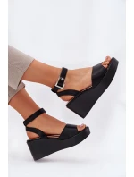 Dámské Sandály Na Klínu Černé Efrina Dámské Sandály Na Klínu Černé Efrina