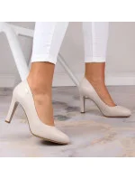 Dámské lodičky SK3AR Světlé béžová - Sergio Leone Dámské lodičky SK3AR Světlé béžová - Sergio Leone