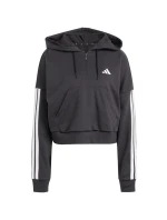 Dámská mikina adidas Essentials French Terry Quarter-Zip Hoodie black JN1956