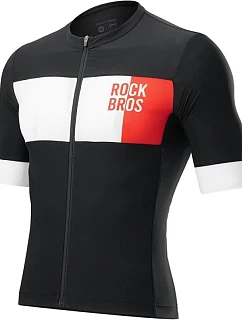 Pánské cyklistické tričko Rockbros, černé, velikost L