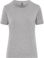Daiber JN 1801 Dámské pracovní tričko z bio bavlny - Solid 02.1801 grey heather