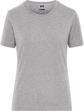 Daiber JN 1801 Dámské pracovní tričko z bio bavlny - Solid 02.1801 grey heather