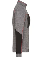 Daiber JN 1817 Dámská pletená fleecová bunda 02.1817 carbon melange/black/red Daiber JN 1817 Dámská pletená fleecová bunda 02.1817 carbon melange/black/red