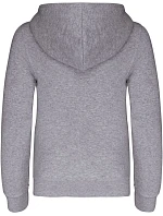 Kariban K 453 Dětská kontrastní mikina s kapucí 20.K453 oxford grey/navy