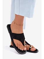 Dámské ploché žabky s ozdobným detailem Fedira