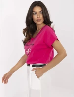 Tričko CLM TS 1727.90 fuchsiová