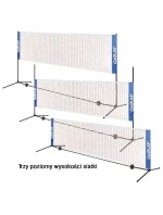 Badmintonové/volejbalové/tenisové sloupky nastavitelné 3v1 + kryt ENERO Badmintonové/volejbalové/tenisové sloupky nastavitelné 3v1 + kryt ENERO