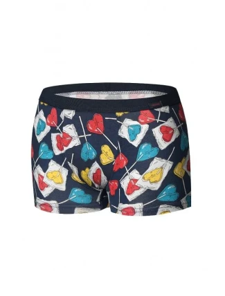Boxerky Lollipop 280/220 Jeans-Red - Cornette Boxerky Lollipop 280/220 Jeans-Red - Cornette
