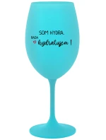 SOM HYDRA. RADA HYDRATUJEM! - tyrkysový pohár na víno 350 ml SOM HYDRA. RADA HYDRATUJEM! - tyrkysový pohár na víno 350 ml