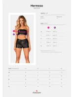 Jedinečný top Hermeza top black - Obsessive