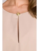 Dámské šaty S394 Béžová - Stylove