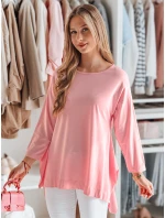 Dámská máslová halenka oversize s přívěskem COMFILA růžová FashionStreet RY2790