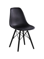 SKANDINÁVSKÁ ŽIDLE MATERA ČERNÁ KPL 2KS