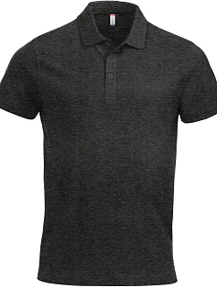 Clique Classic Lincoln S/S Pánské piqué polo z těžké bavlny 67.8244 anthracite melange