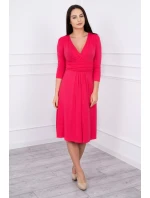 Šaty s průstřihem pod prsy fuchsiová Šaty s průstřihem pod prsy fuchsiová