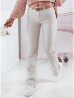 Dámské džínové kalhoty FLAREJOY light beige FashionStreet UY2367 Dámské džínové kalhoty FLAREJOY light beige FashionStreet UY2367