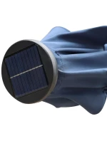 ZAHRADNÍ SLUNEČNÍK S LED OSVĚTLENÍM 300 CM TMAVĚ MODRÝ