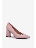 Elegantní Lodičky Na Podpatku Vinceza 62224 Růžové