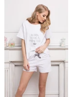 Pyžamo Princess Short White - Aruelle Pyžamo Princess Short White - Aruelle