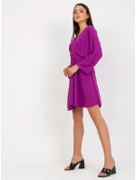 Tmavě fialové minišaty 119818.19 - FPrice Tmavě fialové minišaty 119818.19 - FPrice