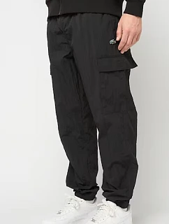 Pánské sportovní kalhoty Lacoste Woven Cargo Joggers Black - XH5121-00-031