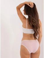 Spodky BR MT 11444 19 bílá růžová Spodky BR MT 11444 19 bílá růžová