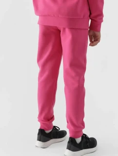 Dívčí Teplákové Kalhoty Joggery 4F Fuksja 4FJWMM00TTROF0828-55S