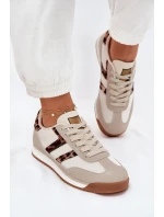 Nízké Dámské Tenisky Leopardí Béžové Rulaana Nízké Dámské Tenisky Leopardí Béžové Rulaana